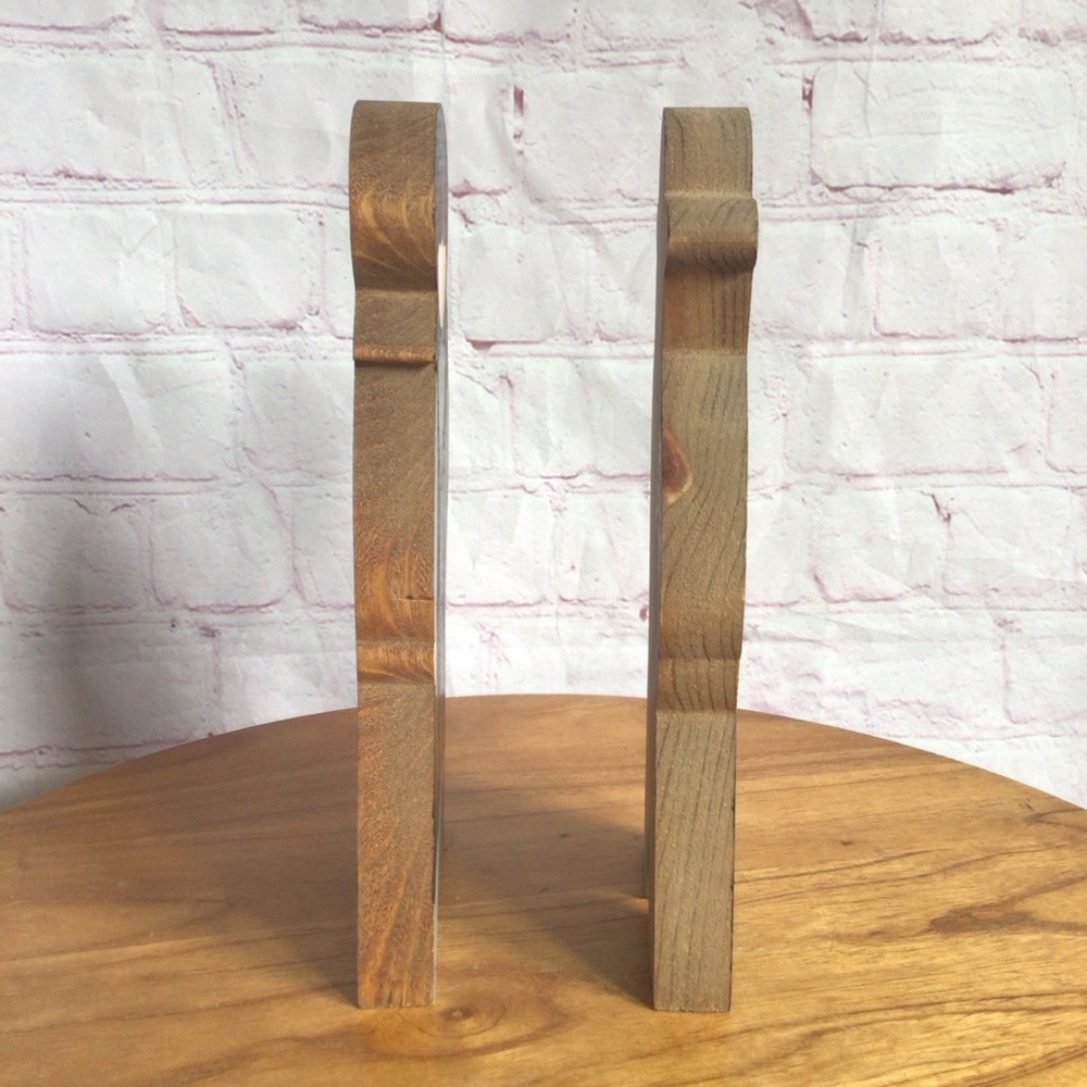 Vintage Wooden Amish Couple Figurine Pair - Picture 4 of 7